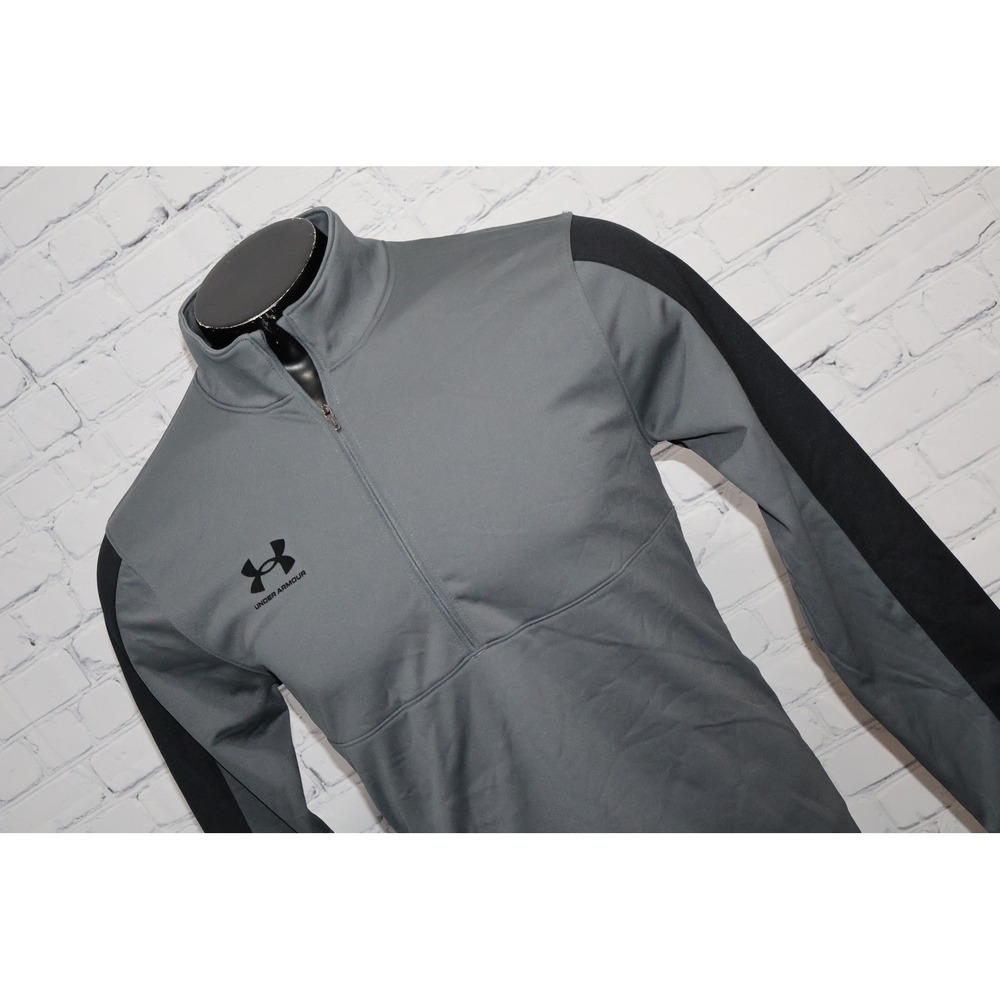 Under Armour Golf Pullover Challenger Midlayer Mens Large Gray 1/4 Zip NEW